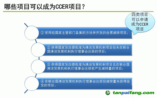 哪些項目可以成為ccer項目？