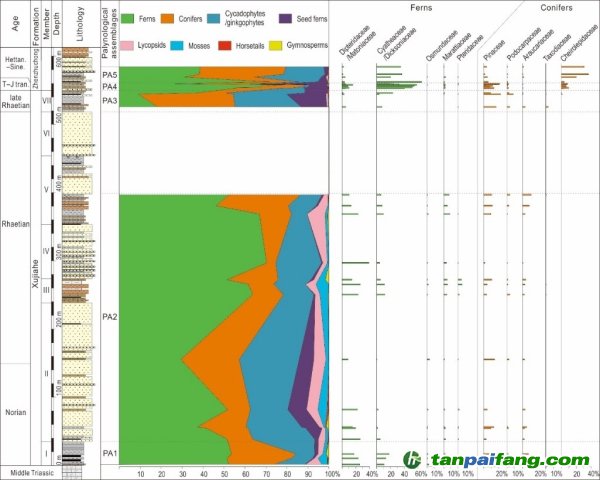 南京古生物所等揭示華南三疊紀-侏羅紀之交植被與氣候變化