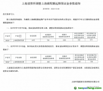 上海環(huán)境能源交易所：調整上海碳配額遠期保證金參數(shù)